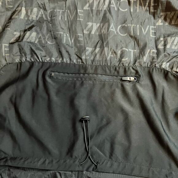 Zyia Hoodie Womens XL All Over Print Performance Lightweight Black - Picture 4 of 7